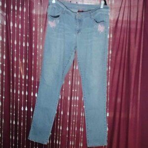 Flawed Size 15/16 Vintage Blue Denim Jenny Jo Jeans